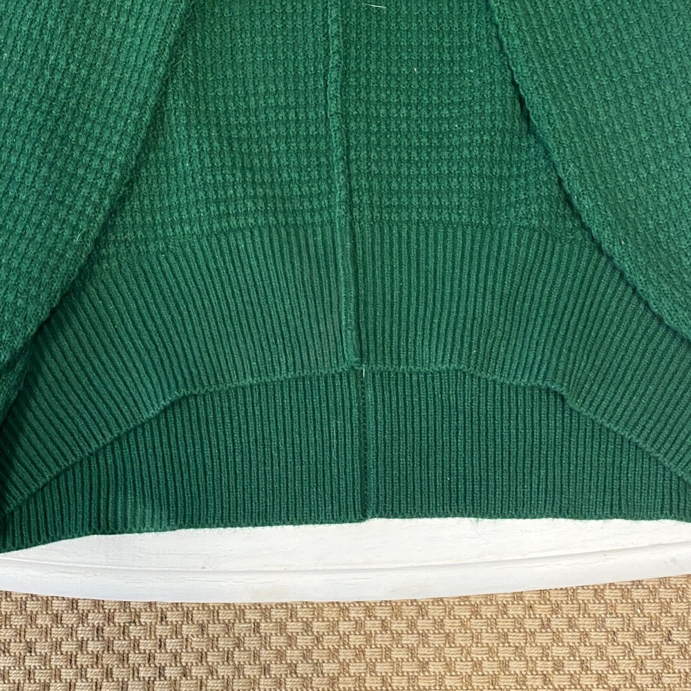 Lotus V Neck Sweater in Turf Green - Picture 5 of 6